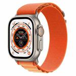 For Apple Watch Ultra 49mm Nylon Watch Band (Yellow+Orange)