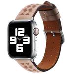 Braided Genuine Leather Watch Band for Apple Watch Ultra 49mm / Series 8&7 45mm / SE 2&6&SE&5&4 44mm / 3&2&1 42mm(Grey+Brown)