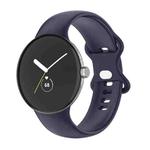 For Google Pixel Watch Single Color Silicone Watch Band Women(Blue)