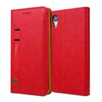 For iPhone XR CMai2 Kaka Series Litchi Texture Horizontal Flip Leather Case with Holder & Card Slots(Red)