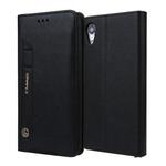 For iPhone XR CMai2 Kaka Series Litchi Texture Horizontal Flip Leather Case with Holder & Card Slots(Black)