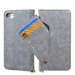 For iPhone SE 2022 / SE 2020 / 8 / 7 CMai2 Kaka Series Litchi Texture Horizontal Flip Leather Case with Holder & Card Slots(Grey)