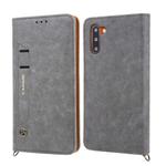 For Galaxy Note10+ CMai2 Kaka Series Litchi Texture Horizontal Flip Leather Case with Holder & Card Slots(Grey)