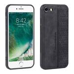 For iPhone SE 2022 / SE 2020 / 8 / 7 AZNS 3D Embossed Skin Feel Phone Case(Black)