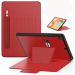 For iPad 10.2 Multifunctional Tablet PC Protective Leather Case with Bracket & Card Slots & Pen Slot & Wake-up / Sleep Function(Red)