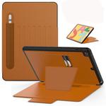 For iPad 10.2 Multifunctional Tablet PC Protective Leather Case with Bracket & Card Slots & Pen Slot & Wake-up / Sleep Function(Khaki)