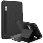 For iPad 9.7 Multifunctional Tablet PC Protective Leather Case with Bracket & Card Slots & Pen Slot & Wake-up / Sleep Function(Black)