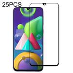 25 PCS 9H Surface Hardness 2.5D Full Glue Full Screen Tempered Glass Film For Galaxy M21