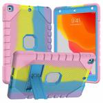 For iPad 10.2 2021 / 2020 / 2019 Silicone + PC Shockproof Protective Tablet Case(Rainbow Strip 2)