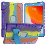 For iPad 10.2 2021 / 2020 / 2019 Silicone + PC Shockproof Protective Tablet Case(Rainbow Strip 4)