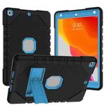 For iPad 10.2 2021 / 2020 / 2019 Silicone + PC Shockproof Protective Tablet Case(Black Blue)