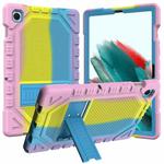 For Samsung Galaxy Tab A8 10.5 2021 Silicone + PC Shockproof Protective Tablet Case(Rainbow Strip 2)