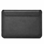 For 13.3 inch Macbook Air Laptop WIWU Ultra-thin Genuine Leather Laptop Sleeve(Black)