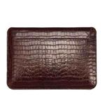 For 16 inch Laptop WIWU Ultra-thin Crocodile Texture Genuine Leather Laptop Sleeve(Coffee)