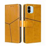 For Xiaomi Redmi A1 Geometric Stitching Leather Phone Case(Yellow)