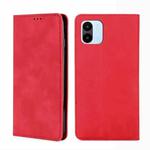 For Xiaomi Redmi A1 Skin Feel Magnetic Leather Phone Case(Red)