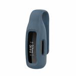 For Fitbit Inspire 3 Steel Sheet Silicone Protective Clip Case Cover(Rock Cyan)