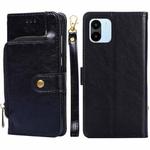 For Xiaomi Redmi A1 Zipper Bag Leather Phone Case(Black)