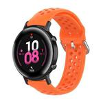 For Huawei Watch GT2 42MM 20mm Clasp Solid Color Sport Watch Band(Orange)