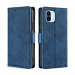 For Xiaomi Redmi A1 Skin Feel Crocodile Magnetic Clasp Leather Phone Case(Blue)