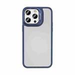 For iPhone 14 Pro Max Mutural Color Holder Phone Case(Dark Blue)