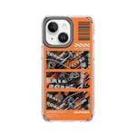 For iPhone 14 Plus Mutural Camouflage Series Phone Case(Orange)