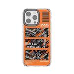 For iPhone 14 Pro Mutural Camouflage Series Phone Case(Orange)