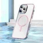 For iPhone 14 Mutural Jing Shuo Series Magsafe Phone Case(Pink)