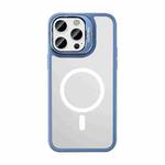 For iPhone 14 Pro Mutural Color Holder Magsafe Phone Case(Sierra Blue)