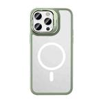 For iPhone 14 Pro Max Mutural Color Holder Magsafe Phone Case(Green)