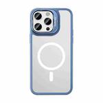 For iPhone 14 Pro Max Mutural Color Holder Magsafe Phone Case(Sierra Blue)