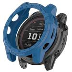 For Garmin Enduro2 / Tactix7 Armor Hollow TPU Watch Case(Dark Blue)