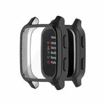 For Garmin Venu Sq 2 Full Coverage TPU Electroplating Watch Case(Black)