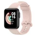 For Xiaomi MI Watch Lite / Redmi Watch Litchi Texture Leather Watch Band(Light Pink)