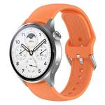 For Xiaomi Watch S1 Pro Solid Color Silicone Watch Band(Orange)