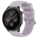 For Amazfit GTR 4 22mm Silicone Watch Band(Taro Purple)