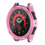 For Samsung Galaxy Watch5 Pro 45mm Full Coverage TPU Electroplating Watch Case(Pink)