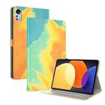 For Xiaomi Pad 5 Pro 12.4 Watercolor Pattern Flip Leather Tablet Case(Autumn Leaves)