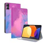 For Xiaomi Redmi Pad 5G Watercolor Pattern Flip Leather Tablet Case(Purple Red)