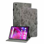 For Lenovo Tab M7 3rd Gen Tiger Pattern Flip Leather Tablet Case(Grey)