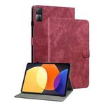 For Xiaomi Redmi Pad 5G Tiger Pattern Flip Leather Tablet Case(Red)