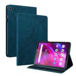 For Lenovo Tab M7 3rd Gen Butterfly Flower Embossed Leather Tablet Case(Blue)