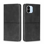 For Xiaomi Redmi A1 Cow Texture Magnetic Leather Phone Case(Black)
