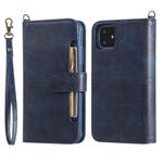 For iPhone 11 Multifunctional Detachable Magnetic Horizontal Flip Leather Case with Card Slots & Holder & Wallet & Photo Frame(Blue)