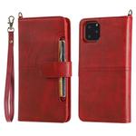 For iPhone 11 Pro Max Multifunctional Detachable Magnetic Horizontal Flip Leather Case with Card Slots & Holder & Wallet & Photo Frame(Red)
