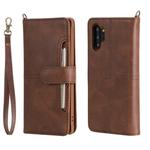 For Galaxy Note 10+ Multifunctional Detachable Magnetic Horizontal Flip Leather Case with Card Slots & Holder & Wallet & Photo Frame(Coffee)