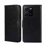 For vivo Y35 4G / Y22 / Y22s Crystal Texture Leather Phone Case(Black)