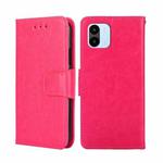 For Xiaomi Redmi A1 Crystal Texture Leather Phone Case(Rose Red)