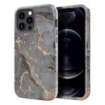 For iPhone 13 Pro Max Varnishing Water Stick TPU + Hard Plastic Phone Case(10028 Marble)