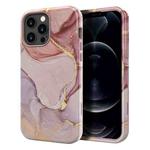 For iPhone 13 Pro Max Varnishing Water Stick TPU + Hard Plastic Phone Case(10033 Marble)